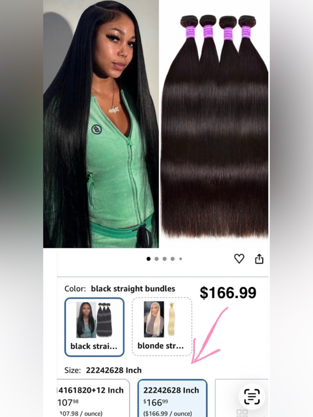 HUMAN HAIR 4 Black Straight Hair Bundles - Sleek Natural Shine